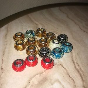 Bracelet charm- glow in the dark- charm lot of 7